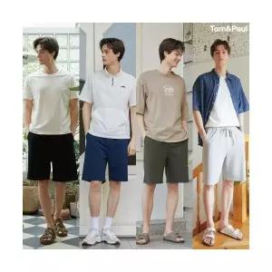 펠틱스 홈쇼핑인기 남성 여름 면스판 밴딩 반바지 4종 SET 세트 (L03M-4)