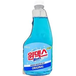 유리세정제(윈덱스 500ml 리필용) X12/유리청소/유리세정/유리창청소/창문청소/유리창세정/창문세정/유리세