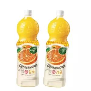 웅진 자연은 달콤감귤 주스 1.5L 12페트 /식품/음료/간식/커피/다과/행정실