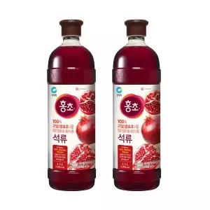 청정원 홍초 석류 1.5L x 2병