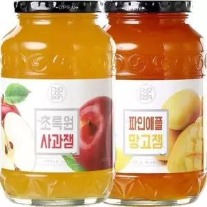 JHQSXXUI52EB초록원 사과잼 + 파인망고잼 GWM 1kg