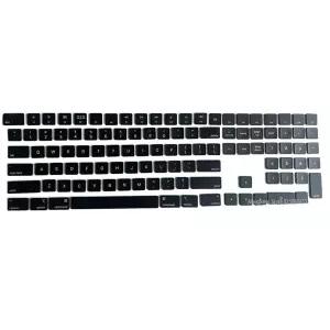 apple 호환 iMac Magic A1843 및 숫자 키패드 캡 키캡 블랙용 교체 키보드 노트북 키 및 클립 1세트