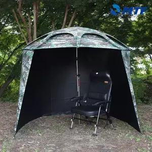 솔가드 블랙 암막 낚시 파라솔 월 세트 50인치 바람막이 민물 바다