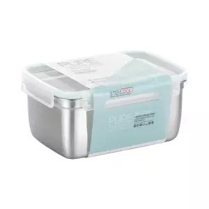 스텐락 스텐 밀폐용기 퓨어 직사각 9호 3400ml 반찬통 김치통
