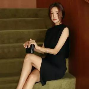 [하프클럽/알티피아]원피스 쉬폰 프릴 파티 드레스 하객룩