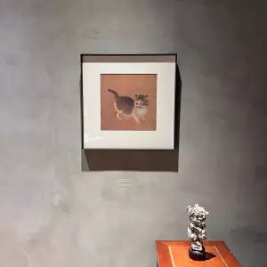 동양화 고양이 액자 그림 장식