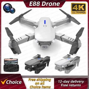 E88Pro RC 드론 4K 프로페셔널 1080P 광각 HD 카메라 탑재 접이식 헬리콥터 WIFI FPV 고도 유지 기능