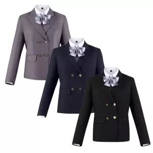 4버튼 슬림라인 여자 긴팔 교복자켓(3color) 교복