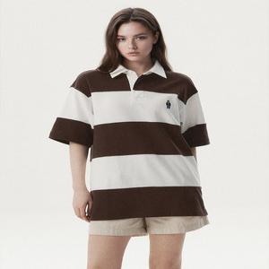 [AK수원점] [후아유] 공용 Steve Colorblock Collar T-Shirt - WHHAG2421U
