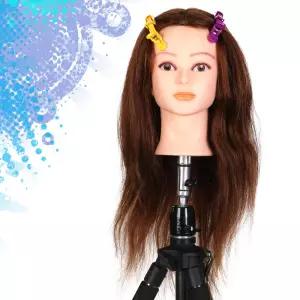 [머리손질] 디자이너 80프로 인모 통가발 18인치/인모가발/연습용 가발/연습모/컷,드라이,아이롱,업스타일