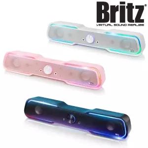 브리츠 BZ-SL10 게이밍사운드바 스피커 6W 유닛 발자국소리 LED 헤드셋 USB전원 3.5단자 PC