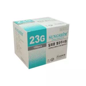 성심 일회용 주사침 23g x 25mm (1inch) 100개입