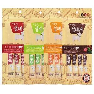 [LF631NRO_56]강아지간식 져키 애견간식 짜먹는츄르4PX5개