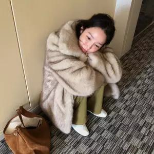 [메이비베이비] Illusion Fur Coat (2colors)