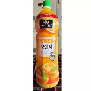 미닛메이드 오렌지 주스 1.5L X12/아연/제주감귤/비타민/쥬스/학교/사무실/탕비실/응접실/상담실/과일음료