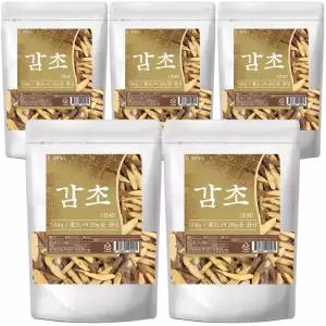 말린 감초 절편 500g 5개 (2kg) 감초뿌리차 감초차