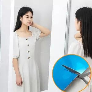 안 깨지는 거울 시트지 전신 안전 필름 붙이는 거울 시트지 현관 스티커 드레스 현관문 꾸미기 벽장식 벽면