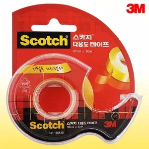 3M 스카치 다용도 테이프(583D) 18mmX30m 투명 사무용/접착/포장/테잎/가벼운/고정/만들기용/문구용/박스