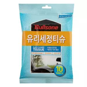 티슈 10매 유리세정 유막제거 코팅 난반사방지 자동차 차량용물 김서림방지제 발수