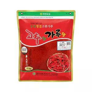 [청양농협] 국내산정품 청양 고춧가루 보통맛(순한맛) 3kg