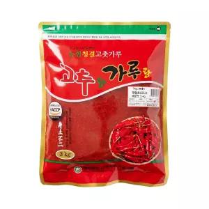[청양농협] 국내산정품 청양 고춧가루 매운맛 3kg