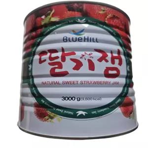 진산푸드 블루힐 딸기쨈 3kg 국산50 중국산 50 대용량 업소용 통조림 캔 딸기쨈 3kg