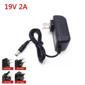 AC 100V-240V 컨버터 어댑터 19 볼트 Vdc 2000mA 전원 공급 EU 플러그 5.5mm X 2.1-2.5m 38W