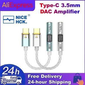 NICEHCK NK1 MAX CX31993 디코딩 칩 HIFI 휴대용 어댑터 케이블 OP-AMP 타입-C 3.5mm DAC 앰프 은도금 와이