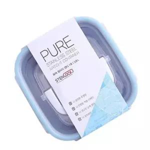 냉장고정리 스텐락 퓨어 핸디 정사각 밀폐용기 3L(1호)