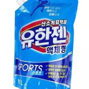 유한젠 세탁 세제 1.1L 세탁기 빨래 액체 세제 리필 세탁세제 액체세제