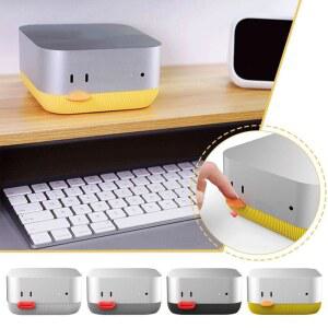 노트북 스탠드 Macmini M4 기본 브래킷 3D 전원 버튼 Mac Mini Pro PC 홀더 전면 방열 방진베이스