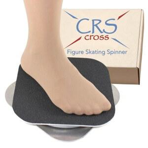 CRS 크로스 피겨 스케이팅 스피너. 스 스케이터 체조 댄스 발레를 위한 오프 스 스피닝 트레이닝 보조 도구. 평평한 표면을 위한 메탈 8인치 스핀 트레이너.