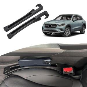 메르세데스 벤츠 GLE300 / GLE350GLE400 / GLE450 2016-2026 블랙 팩 2개용 FARVHES 시트 갭 필러 | 카시트 갭 필러 정리함으로 맞춤형 인테리어 액세서리 낙하 방지