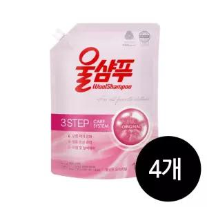 울샴푸 오리지널 중성세제 리필 1.5L x 4개