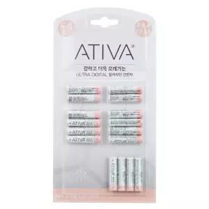 [아우트_67]알카라인 건전지 AAA 이차전지 ativa 12+4팩
