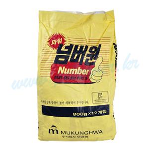 피크리너 무궁화 넘버원 800g_12봉_1set/세탁/가루비누/빨래세제/면/의류/찌든때/기름때/얼룩제거
