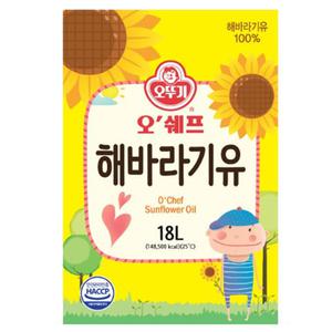 오뚜기 오쉐프 해바라기유 18L