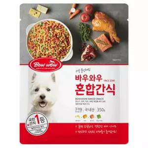 강아지 간식 혼합 350g 치킨 연어 치즈 보상 트릿 (WBF128F)