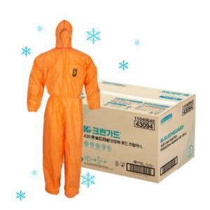 크린가드 A20 쿨 앤 드라이 보호복 주황색 하절기보호복 24벌 1박스 44094 44095 L XL