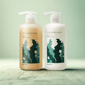 청미정 다시마 샴푸 & 트리트먼트 500ml 세트