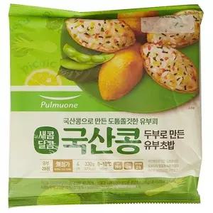 풀무원 새콤달콤 국산콩 유부초밥 4인분 330G (냉장)