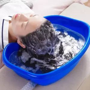 간이세발 환자용 머리감기대야 노인목욕통 침상형