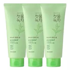 기초케어 과일나라 첫물녹차 모이스트 클렌징폼 180ml 3개