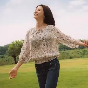 블루종 러플 블라우스 VOCNL5M4411