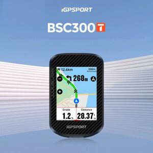 자전거속도계 IGPSPORT BSC300T 자전거 GPS 컴퓨터 사이클링 컬러 거리계 터치스크린 ANT 센서 내비게이션 무선 주행 지도 속도계