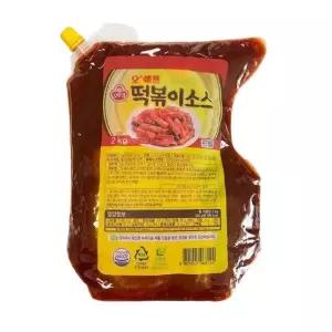 오뚜기 오쉐프 떡볶이소스 2kg 스파우트팩 785094