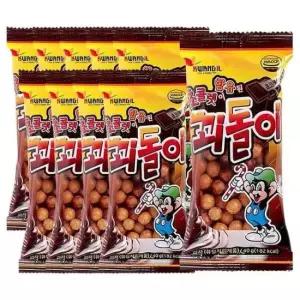 공시생간식 추억의 간식 꾀돌이 초콜릿맛 불량식품 40g 10개