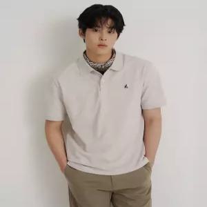 빈폴 멘 Essential 피케 칼라넥 반소매 티셔츠 - 베이지 BC6242E71A 6092469