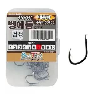 바다바늘 씨타임 국산 벵에돔바늘 벌크 대용량 바다 낚시 바늘