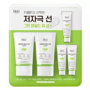 Dr.G 그린 마일드 업 선크림 50ml x 2+ 10ml x 3